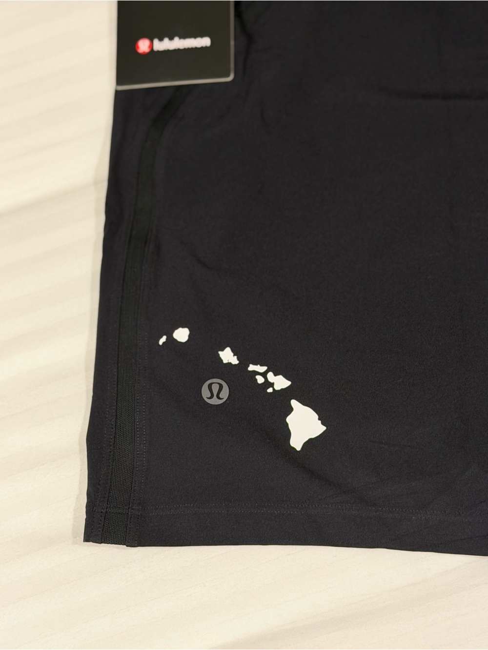 NEW Men’s Lululemon Pace Breaker Short 7" LL - Hawaii Exclusive Decal XL Black - Picture 2 of 4